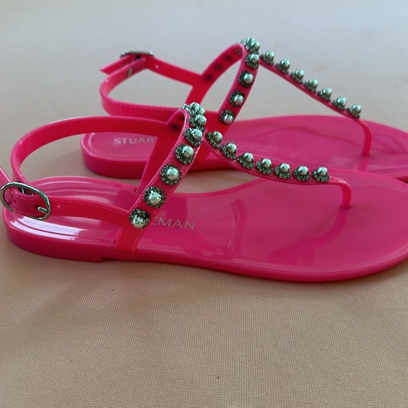 New Stuart Weitzman Sandals. Size 8. Pink. - Picture 4 of 7